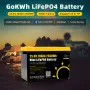 Gokwh 24V 100Ah LCD Energy Storage Box 2560Wh Solar Lithium Ion LiFePO4(LFP) Battery for RV Boat Home Energy Storage