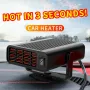 Mini riscaldatore portatile per auto da 12 V/24 V, sbrinatore per parabrezza, sbrinatore per parabrezza, calore e riscaldamento invernali