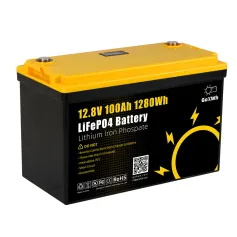 Gokwh 12V 100AH LiFePO4 Lityum Pil 1280Wh Enerji Depolama Kutusu Pil Serisi LCD Kapasite Ekran Dahili BMS