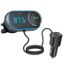 T78 Air Outlet Car bluetooth V5.0 FM Transmitter 30W PD + QC3.0 Fast Charger Hi-fi Music Player Hands-free Calls U Disk AUX Bass 7 Colors Backlit Light