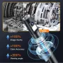 Borescope Inspeksi Genggam 5 inci 8mm Kamera Endoskopi 1080P Lensa Ganda Rotasi 360 Derajat
