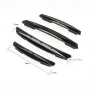 Universal 4PCS Pintu Kereta Jalur Anti-Calar Pelindung Pintu Pelindung Tepi Pintu Bumper Pelindung Tepi Pintu Tepi