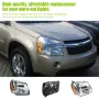 [USA Direct] 1 Pasang Pemasangan Lampu Depan Kereta Penutup Lensa Jelas Lampu Depan Tiada Mentol untuk Chevrolet Equinox 2005-2009