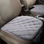 Plush Car Front Seat Cushion Covers Breathable Chair Protector Seat Pad Mat for Four Season
