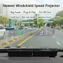 Car Head Up Display GPS Digital Speedometer HUD Windshield Projector KMH MPH Speedometer Compatible With All Cars Trucks Buses