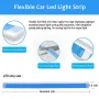 2pcs 12V 60cm Car LED thin Light Bar Dual-Color DRL Flowing Turn Signal Light Strips LED Car Daytime Running Light Flexible Headlights Brake Strip Lights Turn Signal