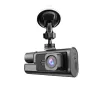 Telecamera per auto DVR anteriore, interna e posteriore HD con video 1080P, immagine di retromarcia, telecamera per auto con monitoraggio del parcheggio con scheda di memoria da 64 GB