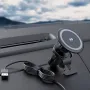Magnetic Phone Holder for Car 15W Charger Car Magnetic Bracket Cordless Car Navigation Bracket Charging for ios