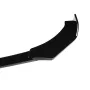 4PCS Black Front Lip Chin Bumper Spoilers Body Kits For Car Universal