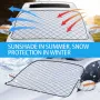 Car Windshield Cover Snow and Frost Protection Car SUV Front Windshield Shield Cover Sunproof Heat-Insulating Rainproof Snowproof