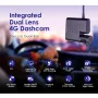 Azdome C9 PRO 1080P Dual Camera GPS Tracking WiFi 24 Hours Remote Monitoring Car DVR Dash Cam with 64G Memory Card
