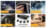 Tire Pressure Monitoring System Solar Powered TPMS for RV and Trailers TPMS with LCD Display 4 Sensors Real-Time Pressure And Temperature Monitoring