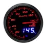 Eluto Universal 2\ 52mm 12V Oil Pressure Gauge Meter With Sensor 10 Color LED Tinted Face PSI