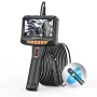 Borescope Inspeksi Genggam 5 inci 8mm Kamera Endoskopi 1080P Lensa Ganda Rotasi 360 Derajat