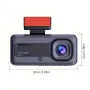 Full HD 1080P Car Front Windshield DVR Camera 3 Lens Dash Cam with Infrared Night Vision Parking Reverse Assistance