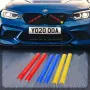 2pcs Front Grille Trim Strips Cover Frame Stickers Modified Decorative Strips For BMW 1 2 3 Series F20 F21 F22 F23 F44 F45 F46