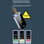 Etilometro digitale portatile, tester per alcol, rilevatore di alcol senza contatto ad alta precisione, ricaricabile tramite USB con schermo LED digitale, funzione di allarme