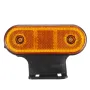 12V/24V 20 LED Side Marker Lights Reflector Lamp Amber With Bracket For Truck Trailer
