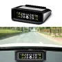 Wireless Solar-Powered External Tire Pressure Monitoring System Pressure Sensor Tire Pressure Detection with Digital LCD Screen