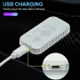 Lampu Sentuhan LED Lampu Dalaman Kereta Tanpa Wayar Mini Lampu Baca Siling Bumbung Auto untuk Kotak Penyimpanan Batang Kaki Pintu Pengecasan USB