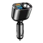 12V-24V Universal Car Charger Car Fast Charge Adapter Socket 66W USB Phone Charger 360° Rotation for iPhone Samsung Xiaomi