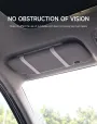Car Vanity Mirror with LED Lights Touchscreen High Definition Mirror Sun Visor Decoration Anti-broken Car Interior Portable Makeup Mirror