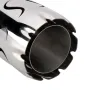 63mm Luminous Modified Car Exhaust Pipe Stainless Steel Exhaust Tail Tip Tail Throat With High Temperature Resistant with Colorful LED Lights
