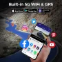 AZDOME M660 4CH 4 Lentes Tela IPS de 2,4 polegadas Gravador de direção WIFI GPS Câmera de painel com controle de voz inteligente Visão noturna
