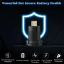 Three Port 12V/24V USB Charger Socket Dual 18W QC 3.0 & 20W PD USB-C For Car Motorcycle With Voltmeter Power Switch
