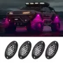 4PCS 8000LM Car LED Underglow Lights Atmosphere Lights Grille Modified Lights Universal for Off-road Vehicles