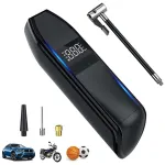 HB-Q02 6000mAh vezeték nélküli elektromos légkompresszor 180 W-os hordozható felfújható szivattyú 150PSI LED-es lámpával motorkerékpár kerékpár autó gumiabroncs golyókhoz
