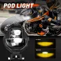 NOVSIGHT A500-WL13-3 3500LM Motorcycle LED Spot Light 45W Motorcycle Headlamp White Light
