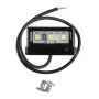 12V CNC Motosiklet Alaşımlı Plaka Tutucu Braketi LED Işıkları Evrensel