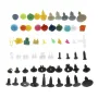 Fastener Clips Rivet Retainer Push Engine Cover 500/800/1000PCS for Car Bumper Fender Door Trim Panel 