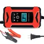 2024 Update 12V 6A Smart Car Battery Charger AC110-240V Electric Battery Charger Suitable For 12V-2Ah-100Ah Motorcycle Car SUV Dry Battery Water Battery Lead Acid