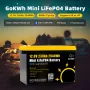 Gokwh 12V 230AH LiFePO4 litiumbatteri 2944Wh 200A BMS 6000+ djupa cykler Inbyggd smart app Bluetooth Perfekt för husbil, marin, energilagring i hemmet