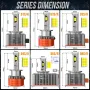 General Liang Pair 6000LM LED Car Headlights D Series With Decoding Integrated Headlight LED Lens Bulbs