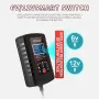 RJtianye Smart Automatic Motorcycle Battery Charger with 2m Clamp for 6V-12V 2Ah-20Ah Lead-Acid Battery