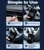 Cordless Tire Inflator Portable Air Compressor Electric Air Pump Power Bank Digital Cordless with Emergency LED Light Faster Inflation for Car Motorcycle Bicycle Ball