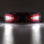 12V / 24V 56LED Flowing Rear Tail Light Turn Signal Brake Indicator Light Reverse Lamp For Trailer Truck Lorry