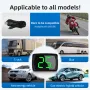 Araba GPS HUD Dijital Hız Göstergesi KMH MPH Büyük Yazı Tipleri Yeşil Işık Araba HUD Head Up Display Tüm Arabalar İçin
