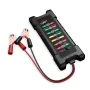 Probador de batería KINGBOLEN BM410 12~24 V, versión con pinza de cobre, para coche, digital, 6 luces LED, alternador, análisis automático de batería