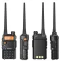 Baofeng M-5R 8W Ham Radio Long Range Dual Band Tri Power VHF UHF 1.25M Aviation AM FM Receiver Type-C Charging Walkie Talkie