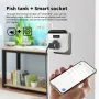16A پرۆگراممی Tuya WiFi Smart Thermostat بێتەل پلاگین کردنی سوکتی پلەی گەرمی کۆنتڕۆڵی Smart Life APP کۆنتڕۆڵی دەنگ لەگەڵ Alexa Google Assistant