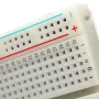 8.5 x 5.5cm 400 Tie Points 400 Holes Solderless Breadboard Bread Board with 65pcs Male To Male Breadboard Wires Jumper Cable Dupont Wire Bread Board Wires