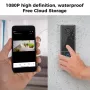 M19 Tuya Smart Video Doorbell 1080P HD WiFi Wireless Door Camera 120° Wide Angle Night Vision 2 Way Audio Smart Life APP Remote Control AI Human Detection 4000mAh Battery Home Security