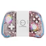 LinYuvo KS40 Semi-transparent Wireless Left and Right Game Handle with RGB Light Turbo Function Vibration Six-Axis Sensing Switch OLED Game Controller with Programmable Back Button