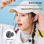 S3 1 to 2 Magnetic Wireless Lavalier Microphone 1RX+2TX Audio Video Recording Noise Reduction Mic with Charging Case for Android/iOS Phone Tablet