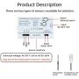 Tuya WiFi Smart Switch Temperature Humidity Dry Contact 10A AC85-265V DC7-32V App Remote Real-Time Monitoring Timer Schedule Smart Home Automation Voice Control with Alexa Google Assistant