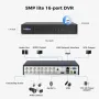 Hiseeu 3K 5MP 16CH H.265+ DVR Security Digital Video Recorder Advanced DVR with Person Vehicle Detection for CCTV Security Camera Support AHD TVI CVI CVBS IP Camera Remote Access